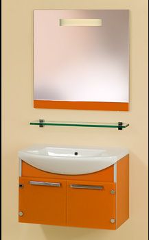 Мебель для ванной Gemelli Glass 75 подвесная