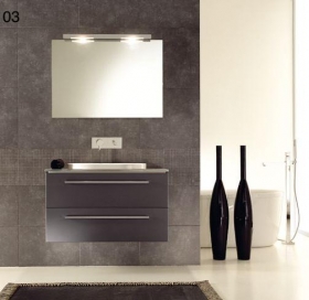 Мебель для ванной Berloni Bagno Squared композиция 3